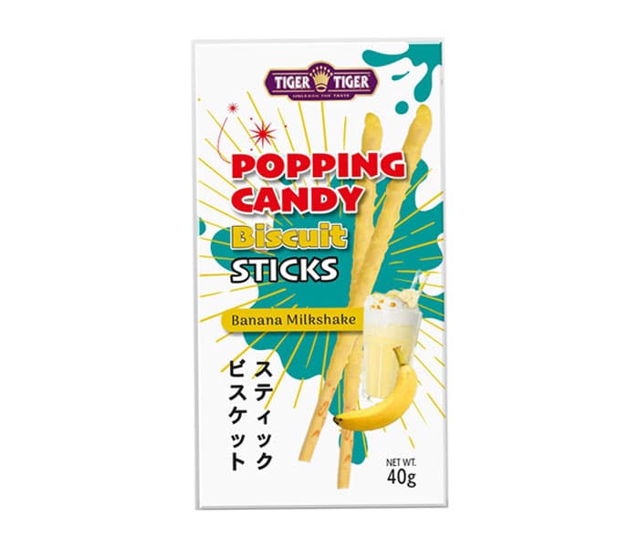 POPPING CANDY BISCUITS STICKS BANANA MILKSHAKE