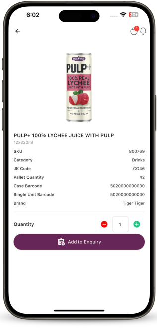 Tiger Tiger Foods App
